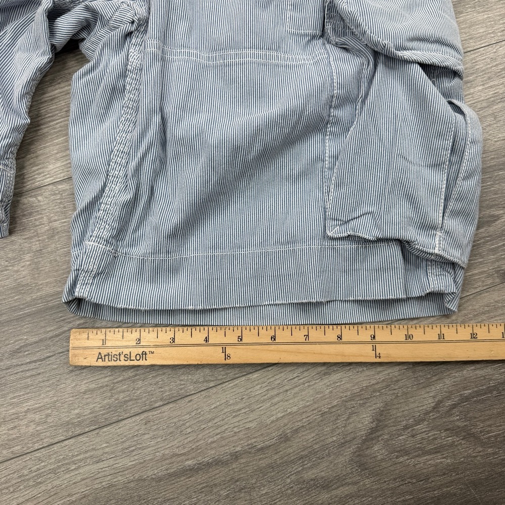 Polo Ralph Lauren Cargo Shorts Mens 33 Blue White Stripe Paratrooper Military - Picture 12 of 13